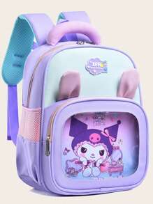 Sanrio Sac à dos léger Sanrio New Kulomi, sac à bandoulière dessin animé mignon à charge réduite, convient pour le campus, les voyages et les vacances