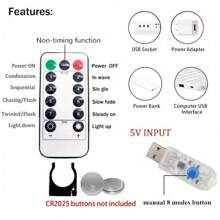 600 LED 19.6ft X 9.8ft String Lights, USB Powered Remote Control Lighting For Christmas, Thanksgiving, Halloween, Valentine's Day, Easter Decoration - Suitable For Home, Kitchen, Wedding, Party, Proposal, Romantic, Bedroom, Birthday