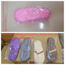 1pair Disposable Coral Fleece Slippers, Comfy Closed Toe Warm Flat Shoes For Women, Suitable For Home Guest Spa Hotel,Spa Slippers, Non Slip Disposable Hotel Slippers,Multi Color Reusable House Slippers, Indoor, Bathroom, Bedroom, Travel Slippers For Women, Men, Unisex(Random Color And Style) Back To School