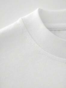 Camiseta Blanca para Mujer Estampada, 180 g Algodón Puro, Cuello Redondo, Modelo Básico, Transpirable y Versátil, Necesaria para Verano, Lavable en Lavadora, Tallas S-3XL, Óptima para Ropa Casual y Deportiva, Ideal para el Día a Día​ - Blanco - Ver 4