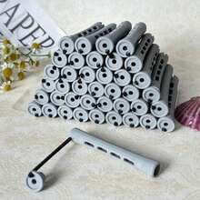 YOROSTAR 20pcs Green Plastic Cold Wave Rods Set For Natural Hair Hair Rollers For Long Short Hair DIY Hairdressing Tools