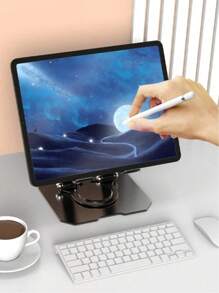 1 个可调节笔记本电脑支架，金属折叠笔记本电脑支架，铝合金笔记本电脑支架，通风散热笔记本电脑支架，兼容 10-15.6 英寸笔记本电脑 - 彩色 - 查看 4