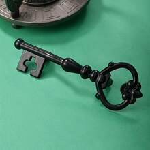 Antique 2pcs Zinc Alloy Cabinet Handles With 2.28" Hole Spacing - Vintage Metal Drawer Pulls For Home Decor With Keyhole - Multicolor - View 3