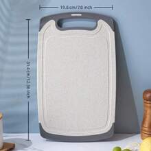 1 片双面砧板 抗菌防霉 家用辅助食品砧板 水果砧板 粘性厨房砧板 刀板 烹饪用具