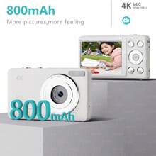 2.88 Inch HD Digital Camera 64 Million Pixels FHD Video Camcorder 18X Zoom Portable Vlogging Camera For Household And Beginners