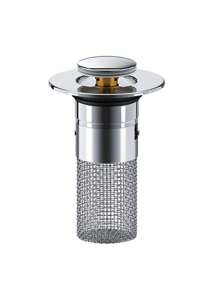 Anti Odor Core 304 Stainless Steel Bouncing Core Basin Sink Anti Clogging Floor Drain Net Toilet Sewer Press Filter Screen