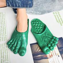 Unisex Funny Slippers, Couple Home Shoes, Neutral Slippers Big Foot Monster Sandals, Halloween Gag Slippers, Suitable For Cosplay, Laughter-Inducing Gift, Not Recommended For Long-Term Wear, One Size Fits EUR35-42, Foot Length 22.5-25.5cm, (Slight Color Difference Due To Batch Variation) - Green - View 10