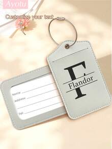 Ayotu Customized Luggage Tags With Letter Names, Travel Cruise Suitcase Label Nameplates, Backpack, Handbag And Schoolbag Nameplate Identifiers, Personalized Card Holders, Travel ID Tags For Business ID Card Holders, Essential For Group Outings, Events, Company Reunion Trips, Business Leisure Customization, Bag Accessories, Birthday Keychains/Keychain Decorations, Treasures Suitable For Travel And Outings - Multicolor - View 11