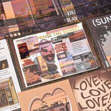 Scrapbooking Supplies Kit, Aesthetic Daily Life Travel Scrapbook Kit For Bullet Junk Journal, Stationery, A6 Grid Notebook, Retro Time Traveler Craft Journaling Supplies, Birthday Craft Gift Teen Girl Kid Women, - Multicolor - View 11