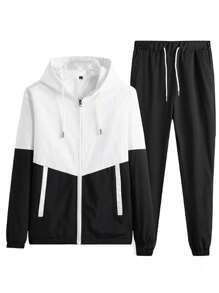 Boyfriend Style Men Leisure Sports Jacket Suit Spring And Autumn New Fashion Handsome Running Sports Two-Piece Set For Boyfriend Style Men Boyfriend Style Men Two Pieces Outfits