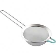 Local Delivery 304 Stainless Steel Fine Mesh Strainers For Kitchen, Colander-Skimmer With Handle, Sieve Sifters For Food, Tea, Rice, Oil, Noodles, Fruits, Vegetable - Medium 5.5 inch - 查看 1