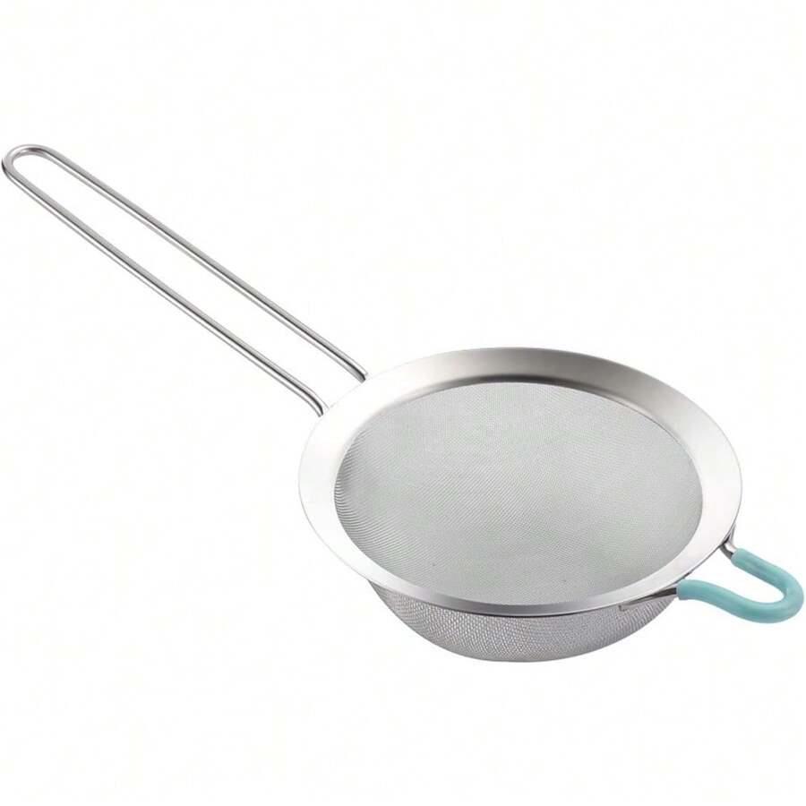 Local Delivery 304 Stainless Steel Fine Mesh Strainers For Kitchen, Colander-Skimmer With Handle, Sieve Sifters For Food, Tea, Rice, Oil, Noodles, Fruits, Vegetable - Medium 5.5 inch - 查看 1