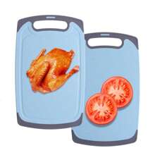 1 片双面砧板 抗菌防霉 家用辅助食品砧板 水果砧板 粘性厨房砧板 刀板 烹饪用具