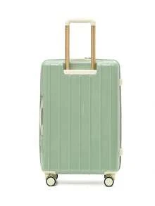 20 英寸随身行李箱，24 英寸高品质重型手提拉杆箱，带笔记本电脑隔层袋 + 挂钩 + 360° 万向轮 + TSA 锁，男女通用商务旅行硬壳行李箱，旅行者的绝佳礼物，上学、度假、蜜月、留学、毕业派对、节日必需品、男士、女士、男孩、女孩、学生和情侣旅行配件的理想礼物 - 马卡龙色 - 綠色 - 查看 6