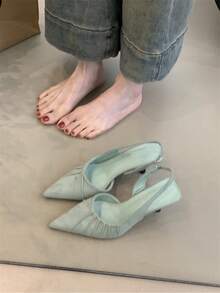 Women Platforms & Wedge Sandals - Light Green - View 8