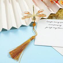 AHLGCAFT 1 件优雅枫叶书签带流苏，是送给家人和朋友的精致小礼物，学校用品，返校