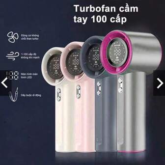 新款手持USB充电风扇，小型便携式高速涡轮风扇，适合户外使用