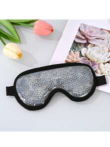 1pc SPA Ice Cold Hot Full Face Facial Mask Sleeping Ice Bag Gel Beads Skin Friendly Plush Sleeping Ice Bag Eye Mask To Relieve Eye Fatigue Ice Bag Women