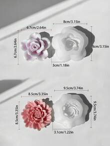 Handmade Preserved Flower Mold Set - Multiple Floral Shapes For Scented Candles/Resin Decorations. Flexible, Material, Great Mother's Day/Valentine's Day Gift, Home Decor Essential - White - View 19