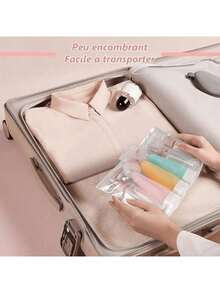 Travel Bottles For Toiletries 11 PCS Leak Proof, Refillable Squeezable Liquid Empty Containers Travel Containers With Bag - Multicolor - View 6