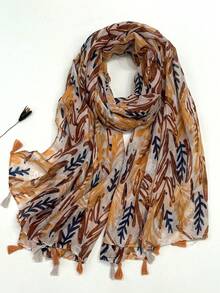 Khăn choàng tua rua thoáng khí mới, khăn quàng cổ phong cách thanh lịch thời trang dành cho nữ bằng lụa, khăn quàng cổ dài màu sắc tươi sáng dùng để chống nắng ngoài trời, khăn choàng đi biển, khăn trùm đầu đa năng, mùa xuân/hè - Nhiều màu - Xem 17