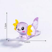 10/20/30 pezzi Minuscole figure in resina di Axolotl, miniature di animali Axolotl in resina, ornamenti per mini giardino, decorazioni per la casa, modelli di animali per adolescenti (colore casuale)