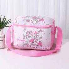 Sanrio 1 szt. Sanrio Lunch Bag Lunch Box Bag Lunch Bag Student Insulation Bag Cartoon Cute Design Duża pojemność Torba do przechowywania Może być przenośna i pochylona z tyłu Lunch Bag PU Materiał Student Powrót do szkoły Przybory odpowiednie do biura piknik na świeżym powietrzu szkoła prezenty urodzinowe prezenty świąteczne.