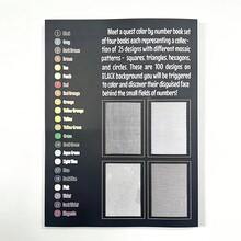 1 pieza Libro de 100 Número por Color, libro para colorear digital para adultos Diy Exploración Actividad, que se puede usar como regalo para vacaciones, cumpleaños, Navidad, regreso a la escuela, útiles escolares - Multicolor - Ver 5