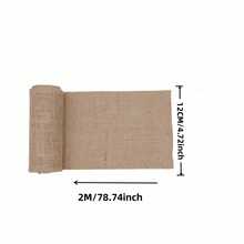 Natürliches Juteband-Tischläufer-Rolle aus Sackleinen 12-35cm 200cm Läufer für rustikale Bauernhaus-Heimdekoration, Blumenstrauß-Verpackung