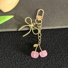 1 件男女通用粉色樱花钥匙扣，时尚蝴蝶吊坠，奢华风格包包配件学校汽车配件可爱哥特 Y2k - 多色新-3 - 查看 8