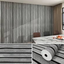 1 卷（15.75 X 118.11 英寸）自粘仿木纹壁纸，厚防水 PVC 墙板，适用于客厅、卧室、天花板、办公室，易于安装，防水防尘，适用于多种空间 - 彩色 - 查看 12