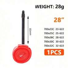 1PC Ultra-Light Bicycle Inner Tube, 700 X 18 23 25 28 Road Bike TPU Tire 45/65/85mm Length French Valve Ultra-Light Inner Tube - Multicolor - View 8