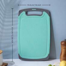 1 片双面砧板 抗菌防霉 家用辅助食品砧板 水果砧板 粘性厨房砧板 刀板 烹饪用具