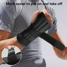 Supporto per Polso Sinistro/Destro(1 pezzo) : Ideale per l'Allenamento Sportivo, il Lavoro d'Ufficio, i Lavori Domestici, ecc. Adatto ad Atleti, Impiegati, Anziani con Esigenze di Cura delle Articolazioni e a Chi è in Riabilitazione con Tendinite, Artrite o Distorsioni. - nero - Visualizzare 6