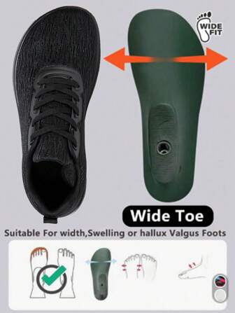 New Versatile Plus Size Black Mesh Breathable Flat Shoes, Women's Wide Width Flat Shoes, Women's Wide Width Flat Loafers, Women's Wide Toe Sports Shoes, Women's Wide Toe Lightweight Comfortable Casual Shoes, Women's All Black Wide Toe Work Shoes, Wide Fit Travel Shoes Plus Size Women's Loafers, Women's Road Running Shoes, Women's Black Sports Shoes