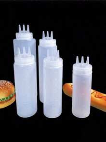 1 Chiếc, Chai Bóp, Chai Đựng Nước Sốt, Chai Đựng Gia Vị Để Bóp, Chai Bóp Gia Vị 3 Lỗ, Salad, Nướng, Nướng Bánh, Cắm Trại, Phụ Kiện Nhà Bếp Nước Sốt Salad Chai Đựng Gia Vị Sốt Cà Chua - Nhiều màu - Xem 5