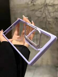Transparent Acrylic Shockproof Protective Case With Hidden Business Lens Stand, Compatible With Samsung Galaxy S26 Ultra, S25, S24 Ultra, S22 Ultra, S23 - Taro Purple - View 5
