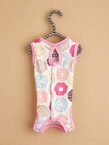 柔软薄款猫咪绝育服，防舔保暖，适用于术后或断奶后的猫咪 - 彩色 - 查看 4