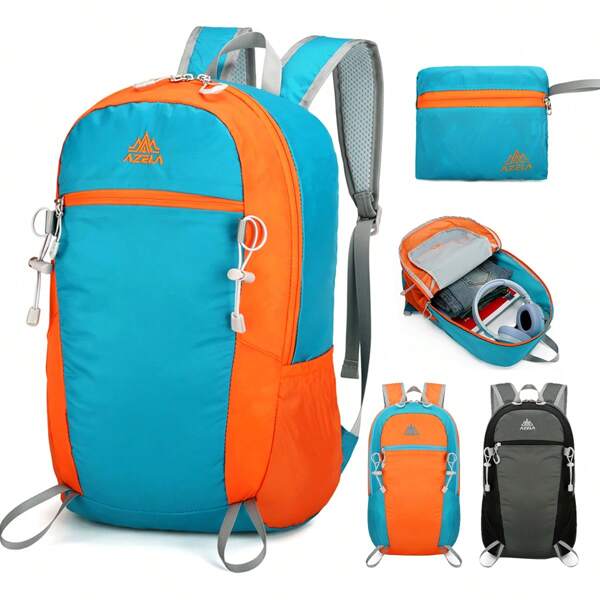 A Unisex Lightweight Outdoor Foldable Outdoor Travel Shoulder Bag, Storage Mountaineering Bag Waterproof Lightweight Travel Backpack, Sports And Leisure Mountaineering Schoolbag, Suitable For Men And Women Outdoor Play Hiking Camping Mountaineering Use