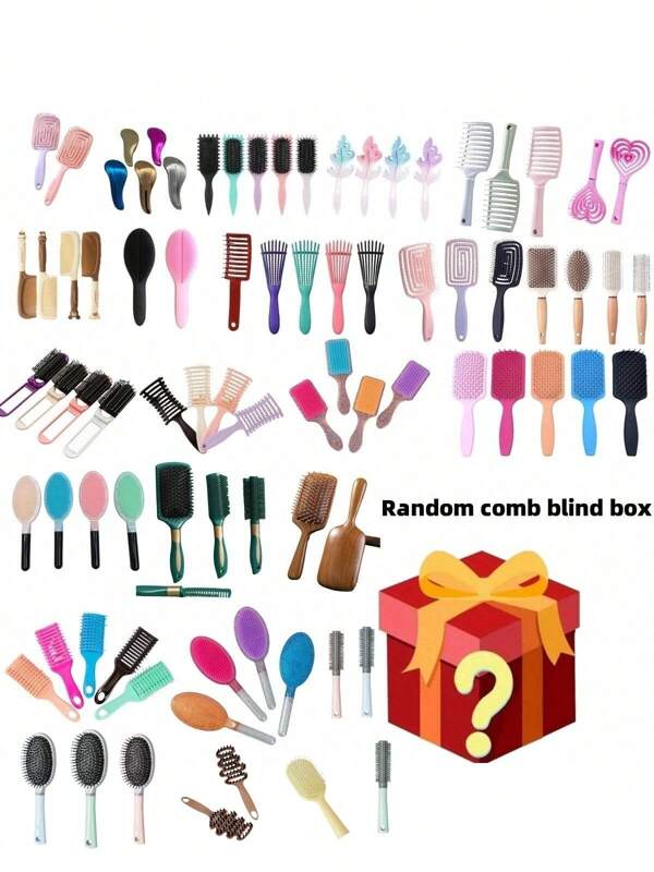 Mystery Haircare Surprise Box- Premium Combs & Hair Tools Blind Box Perfect For Birthdays, Christmas & New Year Gifts!