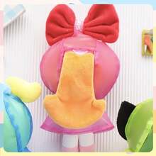 Powerpuff Girls Raincoat Plush Keychain, Bubbles Buttercup Blossom Raincoat Plush Toy Hanging Charms, Cartoon Character Raincoat Cute Bag Charms - 酒紅色 - 查看 9