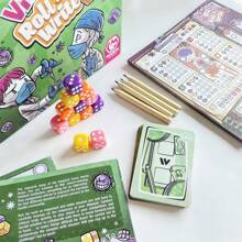 1 Box "Virus! Roll & Write" Card Game - Strategic Dice Rolling & Writing Challenges, Fast 15-20 Mins Pandemic Themed Tabletop Game, Suitable For Family Game Night