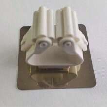 Punch-Free Wall-Mounted Strong Mop Hook, Multifunctional Strong Storage Clip For Bathroom Tools, Maximum Load-Bearing 3000g/6.6 Lb, Mop Clip, Mop Rack, Convenient Bathroom Accessories, Cleaning Accessories, Suitable For Placing Mop Brooms And Cleaning Tools(Random Color)