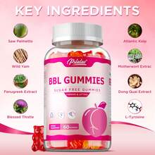 PSLALAE BBL Gummies - Promotes Buttocks Enlargement And Fullness, Suitable For Women With Natural Buttocks And Curves - 60pcs - 60顆軟糖 - 查看 3