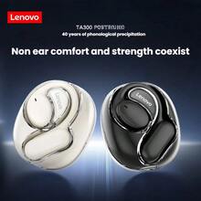 Lenovo Bluetooth Headset TA300 Bone Conduction Open Ear Hook Type Intelligent Call Noise Reduction Long-Lasting Battery Life Comfortable Wireless Headset Universal For Music And Games Black - Black - View 2