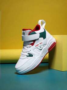 Teenagers Classic Low-Top Leather Sneakers, Spring & Autumn, Simple & Fashionable, Lace-Up, Athletic, Versatile Casual Skateboard Shoes