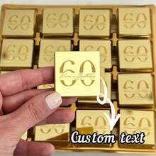 1pc 30pcs 50pcs. Nhãn hiệu sô cô la tùy chỉnh, Văn bản tùy chỉnh, (Không chứa sô cô la) Giảm giá sô cô la cho tiệc sinh nhật, Giảm giá sô cô la Plexiglass cá nhân hóa cho tiệc sinh nhật, Trang trí bàn sinh nhật - Xem 10