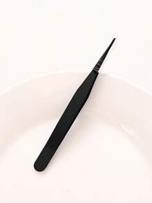 1pc Colored Pointed Tip Tweezer, Macaroon Pink Color Eyelash Crafting Hand Account Stainless Steel Tweezer