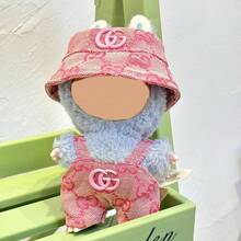 Only Clothes] 2nd Gen Blind Box Lazybones Party For Labubu Casual Overalls T-Shirt Baby Clothes 17cm Labubu