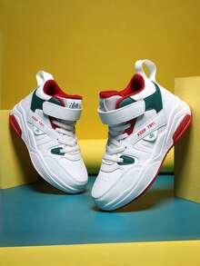 Teenagers Classic Low-Top Leather Sneakers, Spring & Autumn, Simple & Fashionable, Lace-Up, Athletic, Versatile Casual Skateboard Shoes